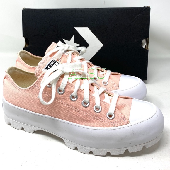 peach lugged converse
